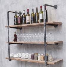 Maybe you would like to learn more about one of these? Buy Industrial Wall Mounted Iron Floating Pipe Shelves Shelving Racks Storage Bookcases Brackets Diy Open Bookshelves Shelving For Kitchen Office Retro Black 4 Tier Shelf Brackets Not Include Planks Online In Turkey B07mdvlb3s