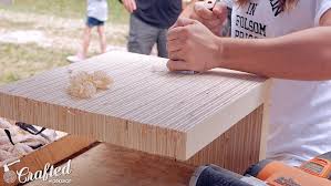 This table does not require a cnc machine to make. Diy Plywood Coffee Table Made With One Sheet Of Plywood Crafted Workshop