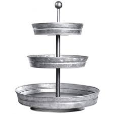 Collection by kelly gentry • last updated 2 weeks ago. Delbrio 3 Tier Jumbo Serving Tray Display Stand Rustic Decorative Galvanized Farmhouse Decor Buy Online At Best Price In Uae Amazon Ae