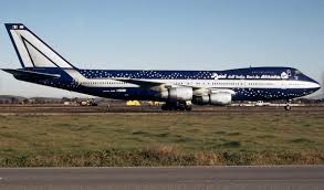Alitalia Airlines Baci Themed B747 Commercial Aviation Civil Aviation Passenger Planes