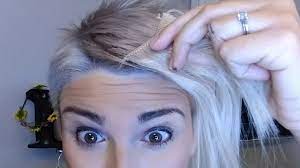 Firstly, you had better part the first section below the occipital. How I Add Hair Extensions To My Super Short Pixie Cut Youtube