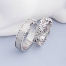 Gold Wedding Bands With Diamonds Unique Wedding Bands Couple Etsy Wedding Rings Sets His And Hers Cheap Wedding Rings Cool Wedding Rings