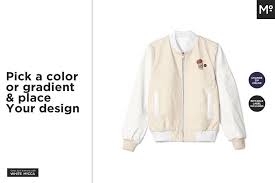 Download Bomber Jacket Mock Up White Bomber Jacket Bomber Jacket Jackets