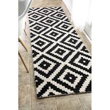 Black and white kitchen rugs. Obadiah Hand Tufted Wool Black Area Rug Area Rugs Rugs Rug Runner