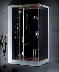 The steam shower will arrive with hot and cold braided hoses on the rear of the unit allowing the unit to be connected and pushed back into position. Glass Steam Shower Enclosure For A Luxury Bathroom Dz959f8 L R Gm Online Store