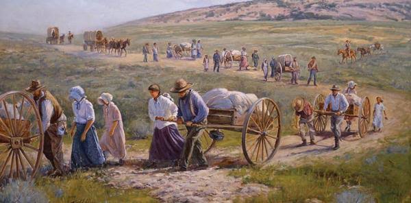 The westward migration that inspired Clayton's anthem, AI generated