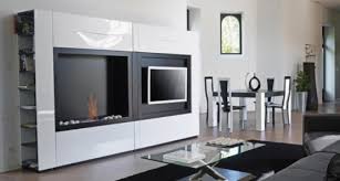 Shop allmodern for modern and contemporary minimalist tv stands to match your style and budget. Minimalist Tv Stand With Fireplace Fontana By Mobilier Defrance Digsdigs