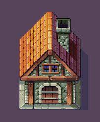 Oc House For Rpg Games Pixelart Pixel Art Games Pixel Art Landscape Pixel Art Design