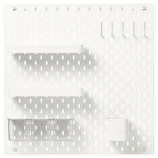 Skadis Lochplatte Kombination Weiss Alle Information Zum Produkt Erhalten Ikea Osterreich Ikea Pegboard White Pegboard Ikea