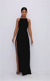 Black Strappy Back Detail Chiffon Maxi Dress With Images Maxi Dress