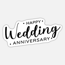 Auch die gäste geben sich besondere. Gluckwunsch Hochzeitstag Jahrestag Jubilaum Sticker Spreadshirt