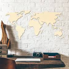 Schau dir unsere auswahl an weltkarte. Tolle Weltkarte Aus Holz Als Moderne Wanddekoration Wall Art De
