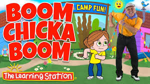 I said a moo chicka watch your step, don't track it in the room. Boom Chicka Boom Action Songs Kids Brain Breaks Camp Songs Kids Songs The Learning Station Youtube