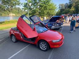 What is the drivetrain, toyota sera (y10) coupe 1990 1.5i 16v (110 hp)? 1994 Toyota Sera Phase 3 Factory Gullwing Doors 1 Of 34 In Red For Sale In Olympia Or Classiccarsbay Com