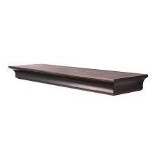 allen roth 42 in l x 2 75 h 7 d wood wall mounted shelving lowes com 2020 shelves mount floating shelf spacing
