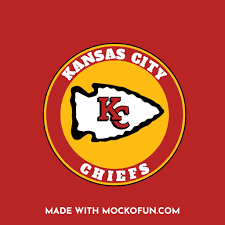 The chiefs logo emblem drew inspiration from the san francisco 49ers, which has an interlocking s and f inside an oval. Kansas City Chiefs Editable Logo Online Graphic Design Graphic Design Tools Football Logo