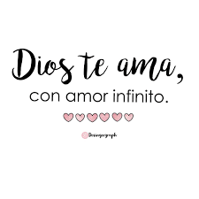 Dios Te Ama Con Amor Infinito Dios Frases Amor Graphing Math Math Equations
