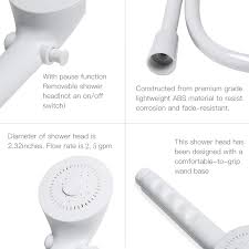 Check spelling or type a new query. White Rv Shower Faucet W Showerhead And Hose Motorhomes Travel Trailers Campers Outdoor Non Metallic Shower Parts On Off Handheld Shower Head Valve Diverter Replacements For Rvs Fifth Wheels Rv Parts Accessories Automotive Rayvoltbike Com