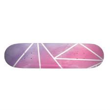 Trendy Watercolor Abstarct Geometric Triangles Art Skateboard Trendy Gifts Cool Gift Ideas Customi Skateboard Design Skateboard Art Design Painted Skateboard