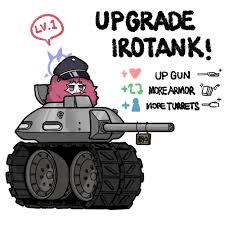 hrna, iroha (blue archive), blue archive, commentary, english commentary,  highres, 1girl, black hat, caterpillar tracks, closed mouth, english text,  fluffy, grey eyes, halo, hat, like and retweet, meme, military vehicle,  motor vehicle,