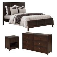 Rated 4.5 out of 5 stars. Classic Rich Brown Finish Wood Bedroom Sets 3 Pieces Bedroom Furniture Sets With King Size Bed Nightstand And Dresser Solid Wood Bed Room Set 3 Pcs Set Walmart Com Walmart Com