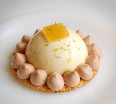 A Dessert I Made For My Nieces And My Sister A Shortcrust A Passion Fruit And Lime Creme Diplomate Chilled Desserts Passion Fruit Mousse Individual Desserts