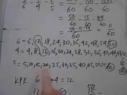 Pengurangan pecahan campuran secara umum hampir sama dengan mengurangi pecahan biasa. Pengurangan Tiga Pecahan Dengan Penyebut Yang Berbeda Youtube