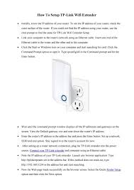 Further, it aims to strengthen your existing wifi network and doubles the range or coverage area. How To Setup Tp Link Wifi Extender Router Support Us By Router Setup Issuu