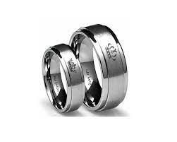 316l Ze Stali Nierdzewnej Jego Krolowa I Jej Krol Para Pierscienie Dla Milosnikow King Ring Queen Rings Diamond Engagement Ring Set