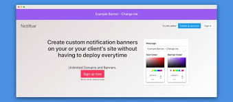 Hot New Product On Product Hunt Notifbar Easily Add Banners On Your Websites Productivity Banner Freelance Contract Ads