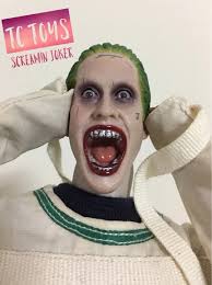 Patung kepala pria skala 1/6 Master Joker Leto badut/versi tertawa untuk  tokoh aksi 12 inci