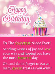 Best Happy Birthday Wishes For My Nephew Sparkling Cupcake Happy Birthday Card For Niece Birthday Greeting Cards By Davia Birthday Cards For Niece Niece Birthday Wishes Happy Birthday Niece