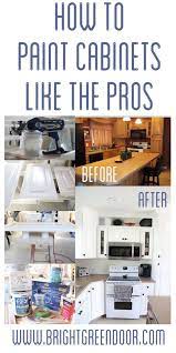 How to use a sprayer for the perfect finish. How To Spray Paint Cabinets Like The Pros Spray Paint Cabinets Painting Kitchen Cabinets Painting Cabinets
