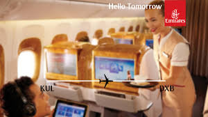 Kuala lumpur is served by kuala lumpur international airport (kul), which is located about 28 miles from the city center. Flight Report Emirates Boeing 777 300er Kuala Lumpur Dubai Business Class Youtube