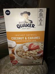Quaker Instant Oatmeal Coconut Caramel Instant Oatmeal Quaker Instant Oatmeal Coconut Caramel