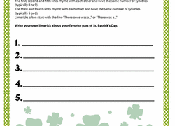 They'll love putting on a leprechaun beard, playing with their new shamrock pinwheels, or handing out homemade goodie bags. St Patrick S Day Worksheets Free Printables Education Com