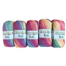 Rainbow Knitting Yarn, Papatya Batik dk, Pack of 5 x 100g, 554-11, Premium  Acrylic Yarn : Amazon.co.uk: Home & Kitchen