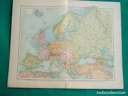 Mapa, dinamarca acerca de | noruega por descubrir vectores mapa de color de noruega y suecia, país ilustraciones. Mapa Politico De Europa Espana Francia Inglater Comprar Cartografia Antigua Hasta S Xix En Todocoleccion 185705918