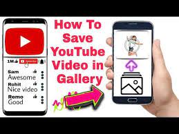How To Save Youtube Video In Gallery Youtube Youtube Youtube Videos Video