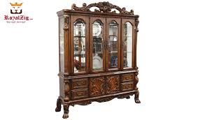 A china cabinet does more than just store your fancy china. Indian Classical Style Crockery Unit Royalzig