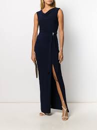 Lauren Ralph Lauren Rhinestone-embellished Evening Dress - Farfetch Evening Dresses Dresses Blue Evening Dresses