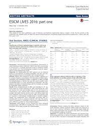 Maybe you would like to learn more about one of these? Esicm Lives 2016 Part One Topic Of Research Paper In Health Sciences Download Scholarly Article Pdf And Read For Free On Cyberleninka Open Science Hub