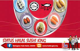 Mengikut standard prosedur operasi setiap masa. Bahagian Hab Halal Jakim Faq Halal Status Halal Sushi King Soalan Adakah Sushi King Memiliki Sijil Halal Jawapan Untuk Makluman Premis Makanan Sushi King Di Malaysia Merupakan Pemegang Sijil Pengesahan Halal
