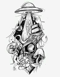 Pin By Isabella Silva On Miguel Tril Alien Tattoo Tattoo Design Drawings Sketch Tattoo Design