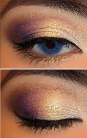 Purple And Gold Eye Shadow Purple Eye Makeup Eye Makeup Gold Eye Makeup
