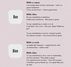 141 Vind Ik Leuks 2 Reacties Une Famille Francaise French Family2 Op Instagram Bon Vs Bien French Francais Learn French French Words French Grammar
