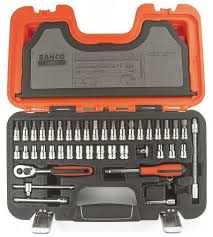 bahco s 460 46 piece socket set 1 4 in square drive