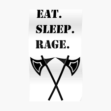 You have advantage on strength checks and strength saving throws. Eat Sleep Rage Barbarian 5e Rpg Meme Class Sticker By Geekydesigner Redbubble