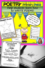 Celebrate Springtime With Some Poetry In Primary Cinquain Poems Shape Poetry Bio Poems And Kindergarten Resources Fun Classroom Activities Classroom Writing