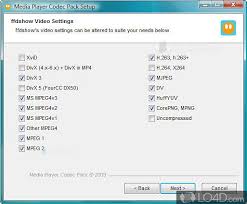 Included in windows 8.1 and windows 8.1 pro, but doesn't include dvd playback. Media Player Codec Pack Download
